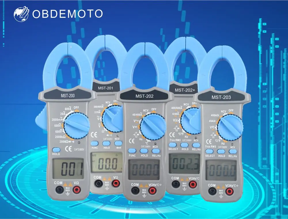 Digital Clamp Meters AC/DC Current Voltage True RMS Auto Range Capacitance Non Contact Multimeter