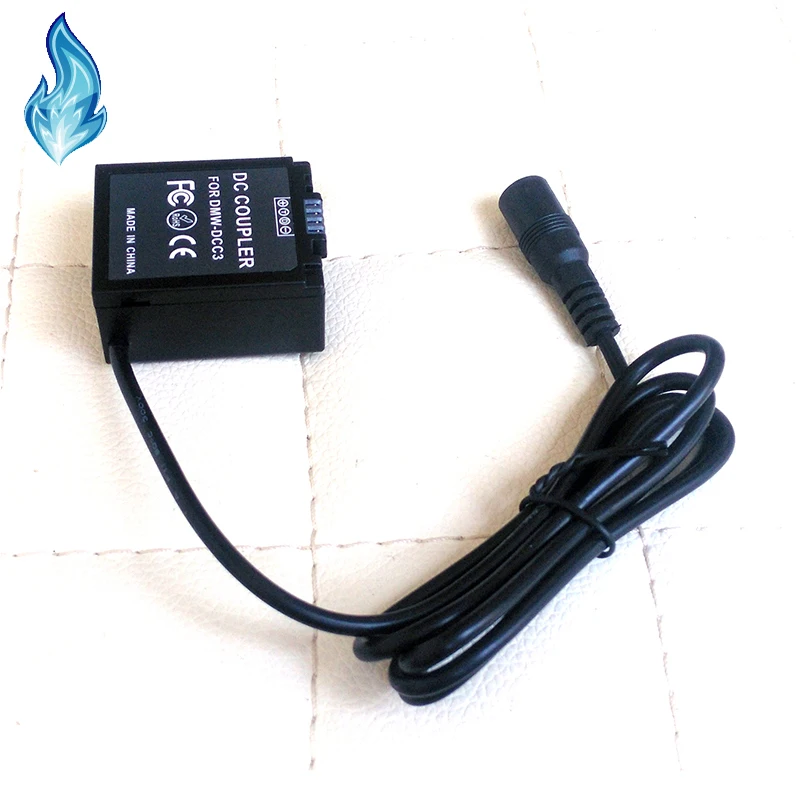

DMW-BLB13 DMW BLB13 dummy battery DMW-DCC3 DC Coupler fit power adapter charger supply for Panasonic G1 GH1 GF1 G2 G10 Cameras