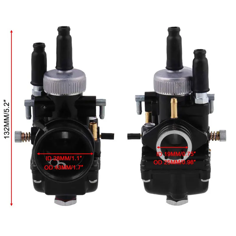 Racing Carburateur Carb for PHBG DS 17mm 19mm 21mm Jog 50cc 90cc BWS100 Puch Motobecane Sachs Garelli Peugot Zuma BING 50 100cc