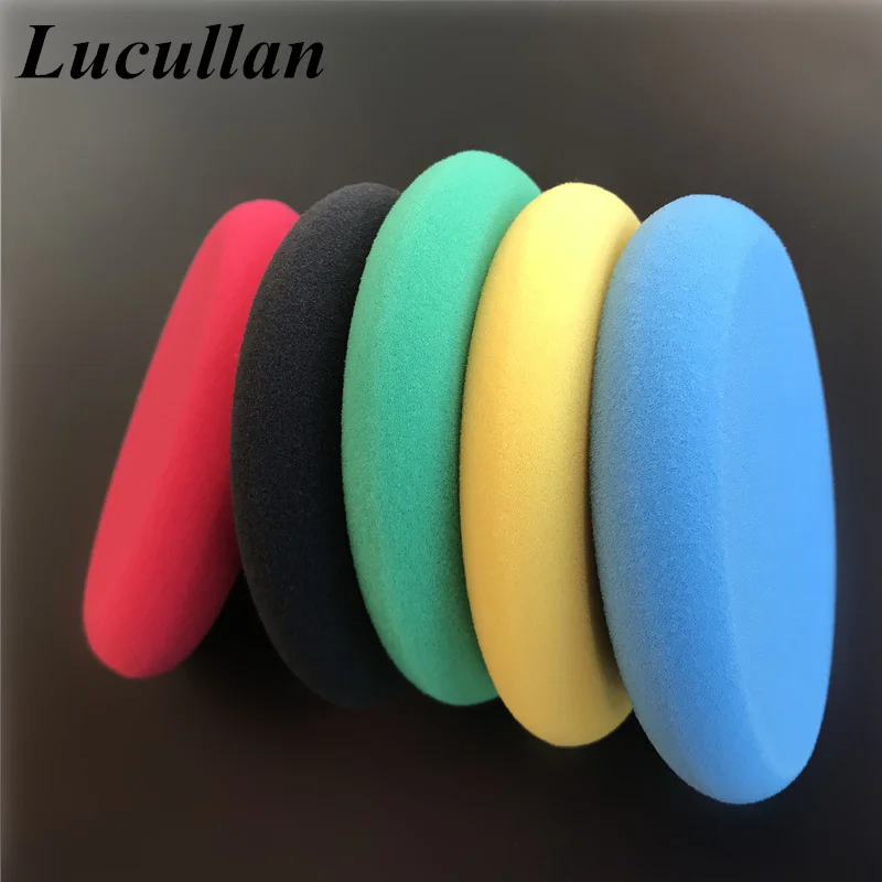 Lucullan High Density Wax and Dressing Sponge No Edge Circular Design UFO Applicator Best For All-Round Waxing