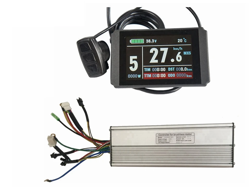 60V 60A KT controller Brushless DC  Ebike Controller +KT-LCD3 Display One Set，Used for 2000W-3000W Ebike Kit.