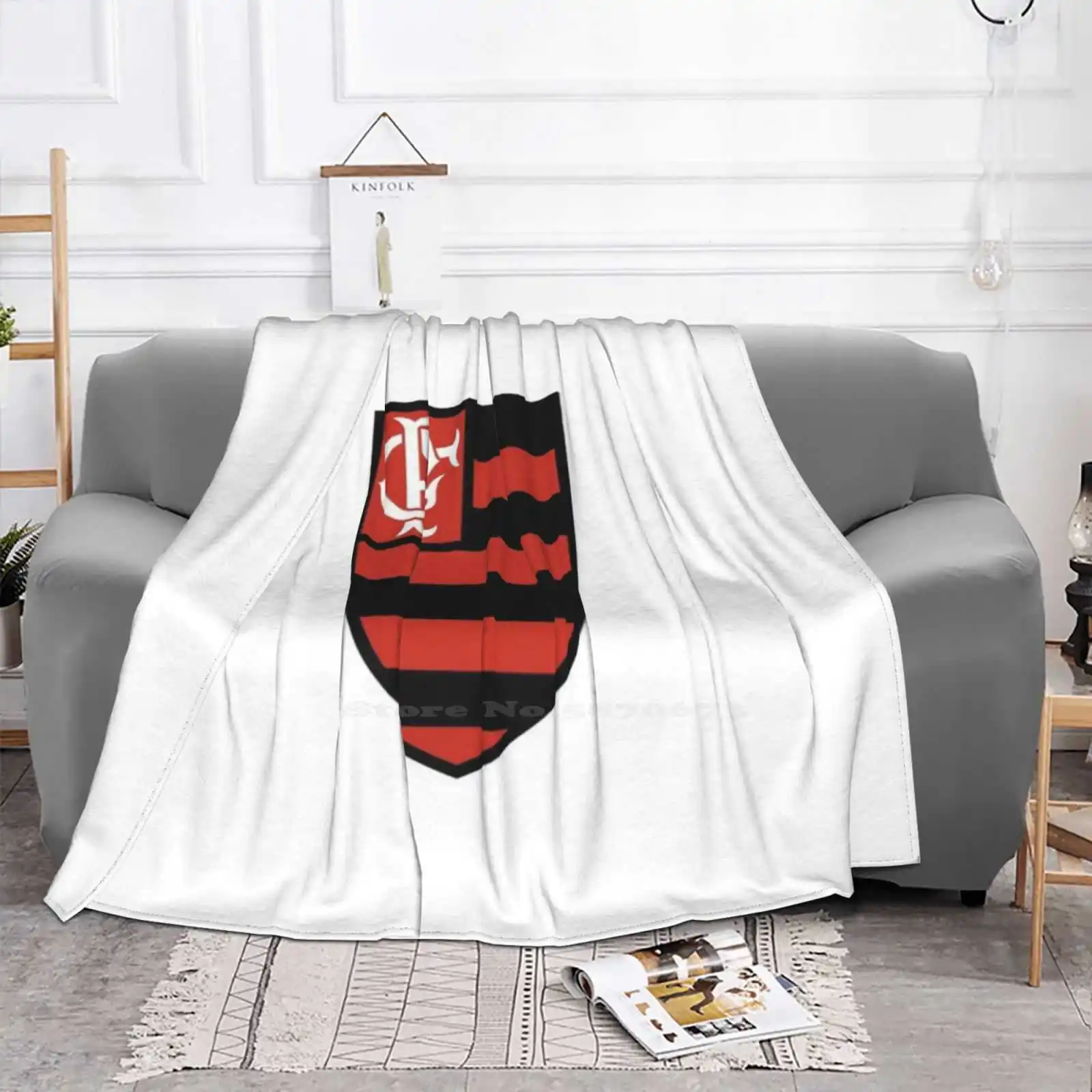 Flamengo Brazilian Biggest Football Team And South American 2019 Top Quality Comfortable Bed Sofa Soft Blanket Flamengo