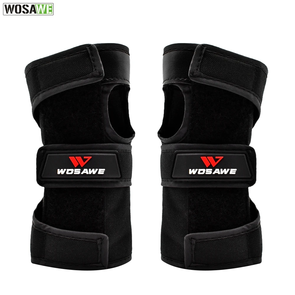 Suporte manual de proteção wosawe, protetor de pulso para adolescentes equipamento de esqui skate proteção de palma de mão patins snowboard