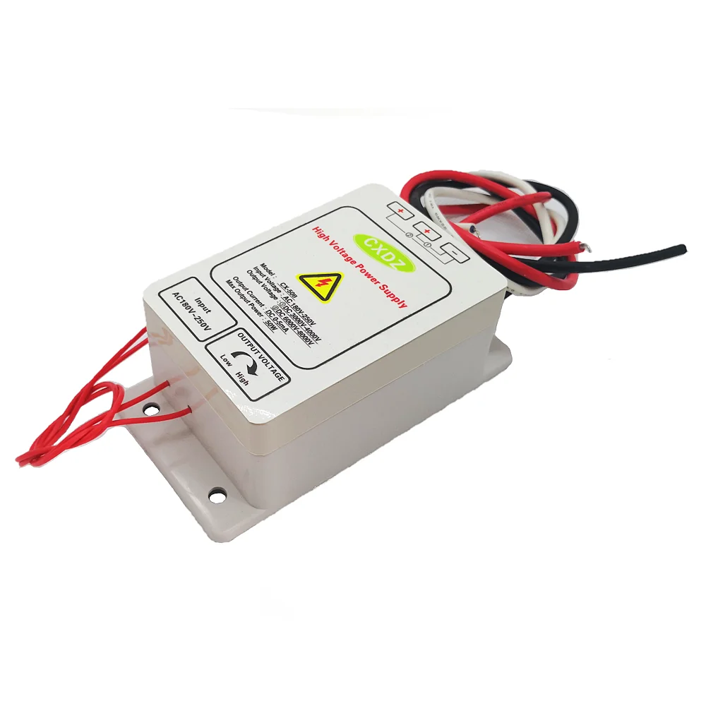 High Voltage Power Supply   4KV/8KV Dual output CX-50B    ,Electrostatic Ionization   , spraying ,  Cleaner Air Purification