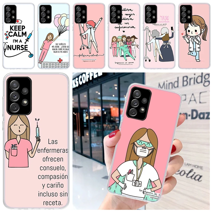 Funny Medicine Nurse Doctor For Samsung Galaxy A15 A14 A13 A12 A55 A54 A53 A52 Phone Case A32 A35 A34 A33 A25 A24 A23 A22 A04S A