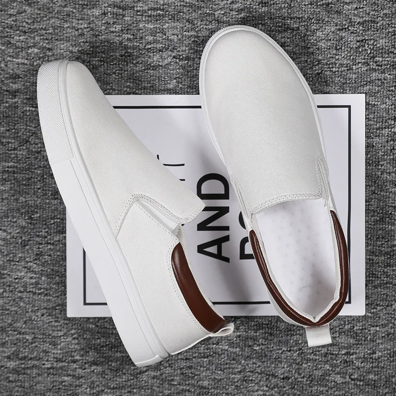 

Mens Shoes Spring Autumn 2022 New Plus Size 47 Men Casual Shoes Canvas Breathable Loafers Low Cut Fashion Sneakers Men Shoes