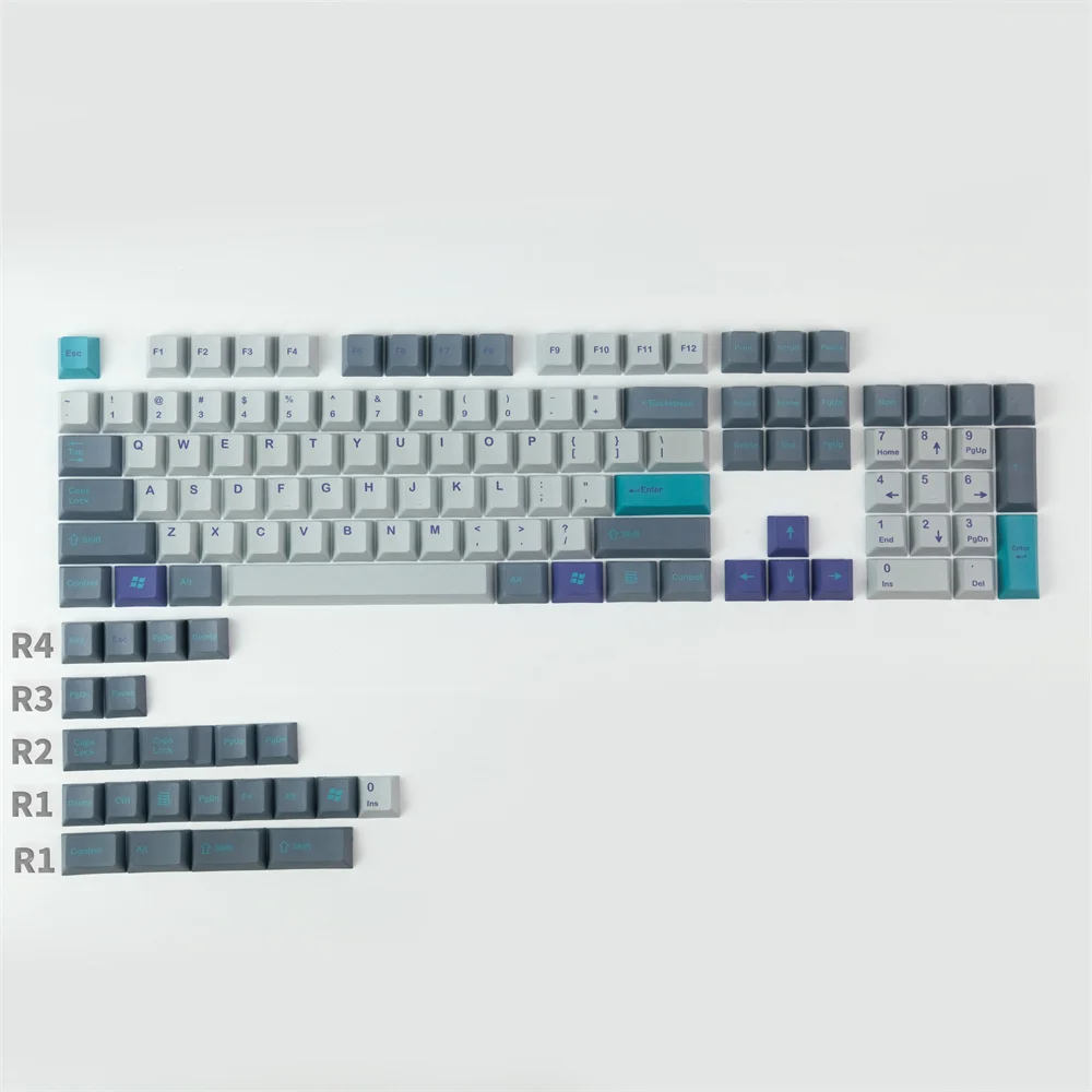 126 Keys/set GMK Origin Keycaps PBT Dye Sublimation Key Caps Cherry Profile keycap With 1.75U 2U Shift 1.5U Ctrl Alt