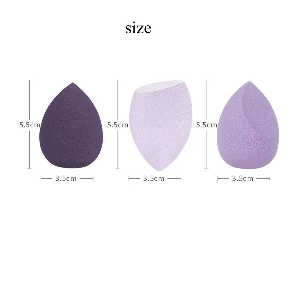 4PCS Multi-shape Waterdrop for Dry & Wet Use Makeup Sponge Blender Cosmetic Sponge Foundation Powder Puff Blending Sponges