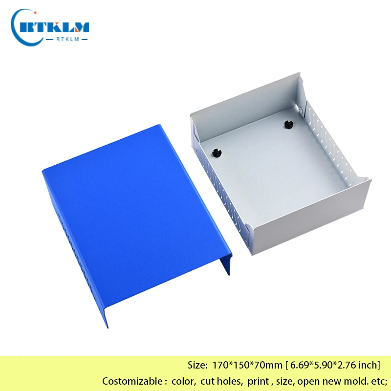 DIY electronic Iron project box Metal electronic instrument equipment box metal junction box 170*150*70mm