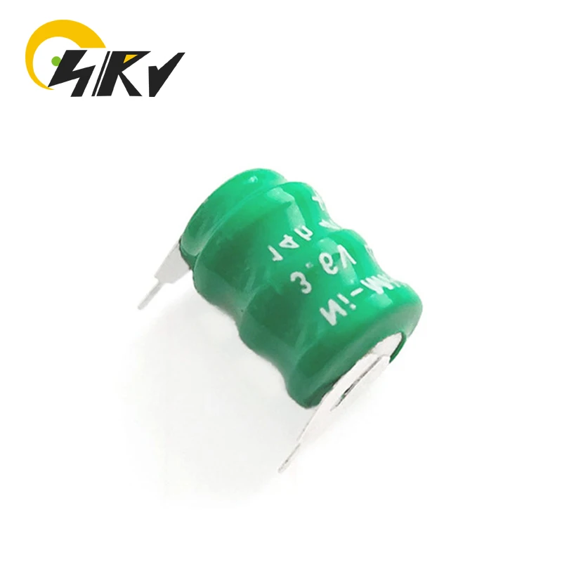 2PCS 3.6V 80mAh Ni-MH Rechargeable Battery For PLC of Doorbell PLC Mainboard Battery Doorbell Battery With 2 Nickel Plates