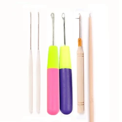 Braiding Latch Hook Crochet Hook Set Plastic Crochet Needle Crochet Kit Knitting Crochet Set Braid Craft Hair Extensions Tool