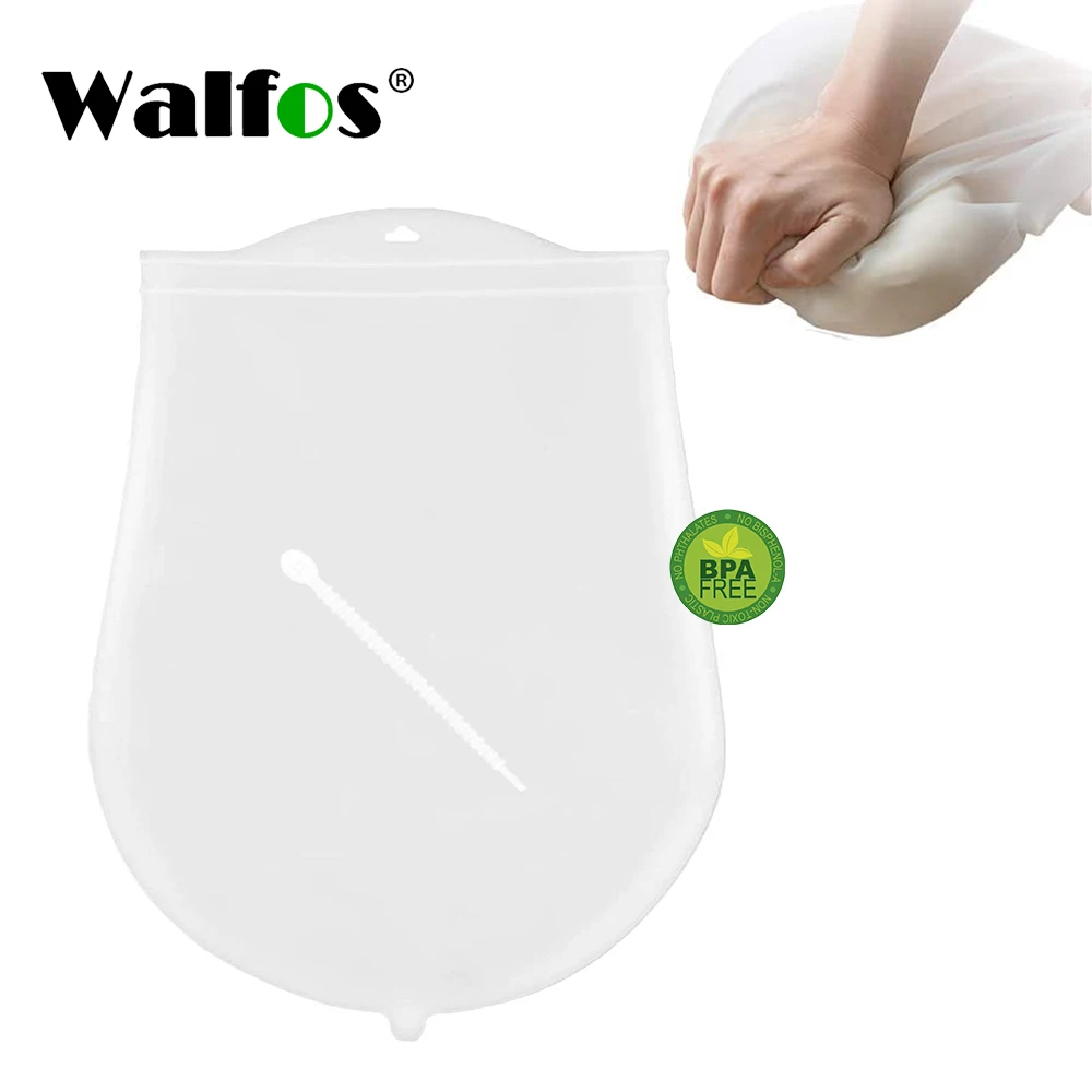 

Walfos Grade Silicone Flour Kneading Bags Nonstick Baking Dough Flour Mixer Bag For Bread Pastry Pizza Kitchen Accessories