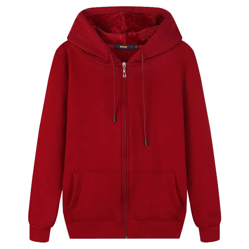 

Men's autumn and winter large size zipper 6XL hooded sweatshirt plus size 5XL thick black blue red gray big coat