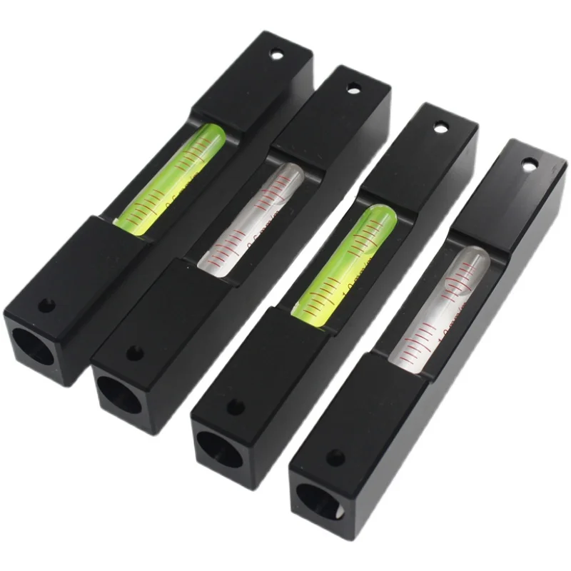 120mm Aluminum Alloy Portable Bar Spirit Level Bubble with Glass Vial Ampules Accuracy 0.6 0.3 1.0 Available