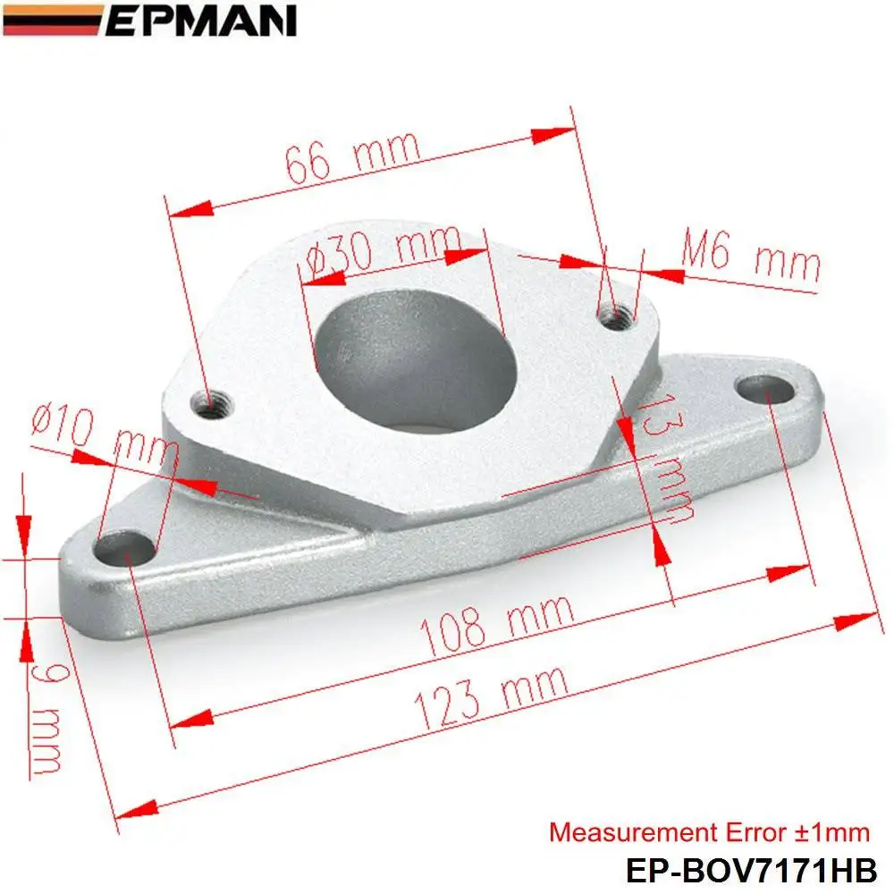 BOV Blow Off Valve Flange Adapter Billet Aluminum For Subaru Impreza WRX Fits FV/RS/RZ/S BOV EP-BOV7171HB