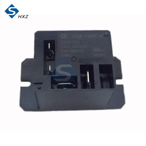 AC 220V 30A JQX-105F 릴레이 에어컨 제어 전원 타이머 지연 릴레이 HF105F 4 핀