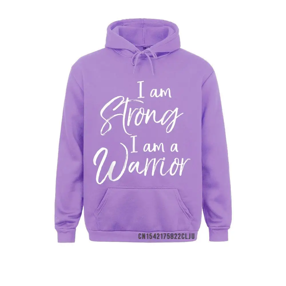 Cancer Treatment Gift Survivor I Am Strong I Am A Warrior Warm Casual Winter Hoodies Sportswears Funny Men Sweatshirts