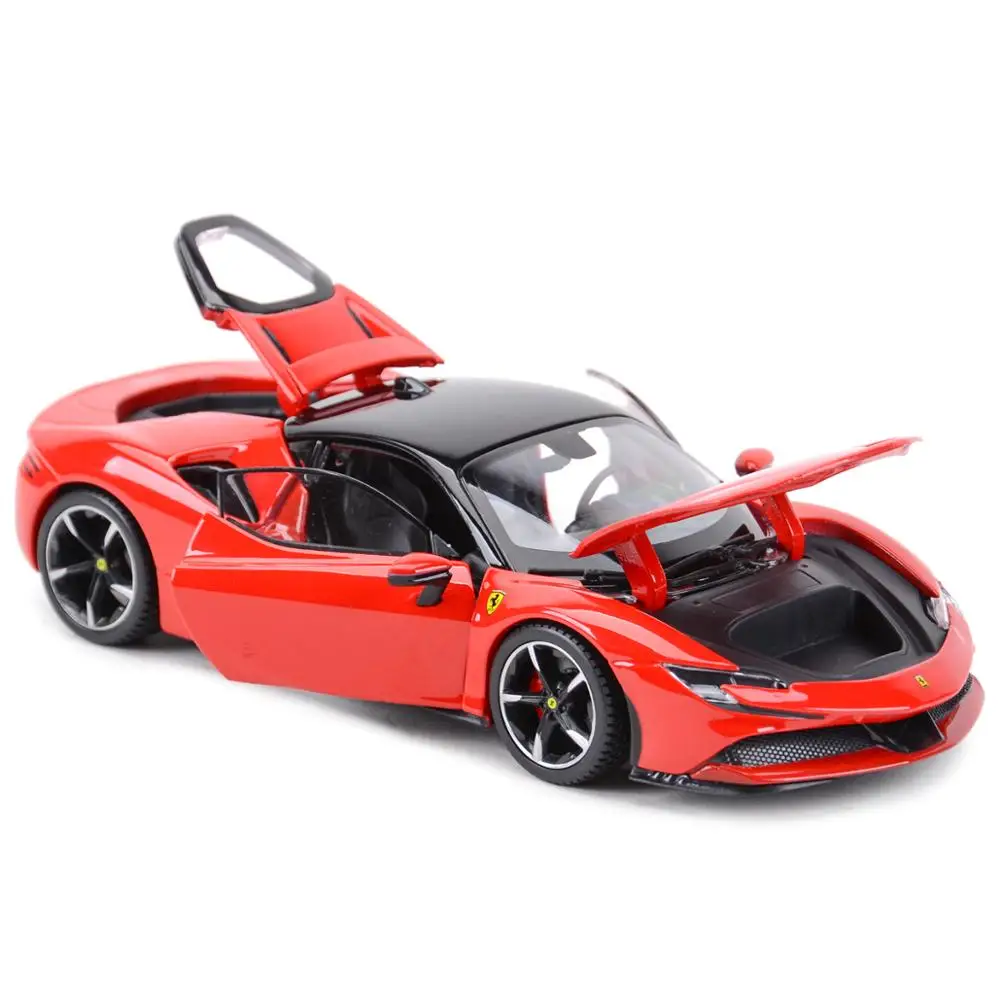 Bburago 1:24 Ferrari SF90 Stradale Sports Car Static Die Cast Vehicles Collectible Model Car Toys