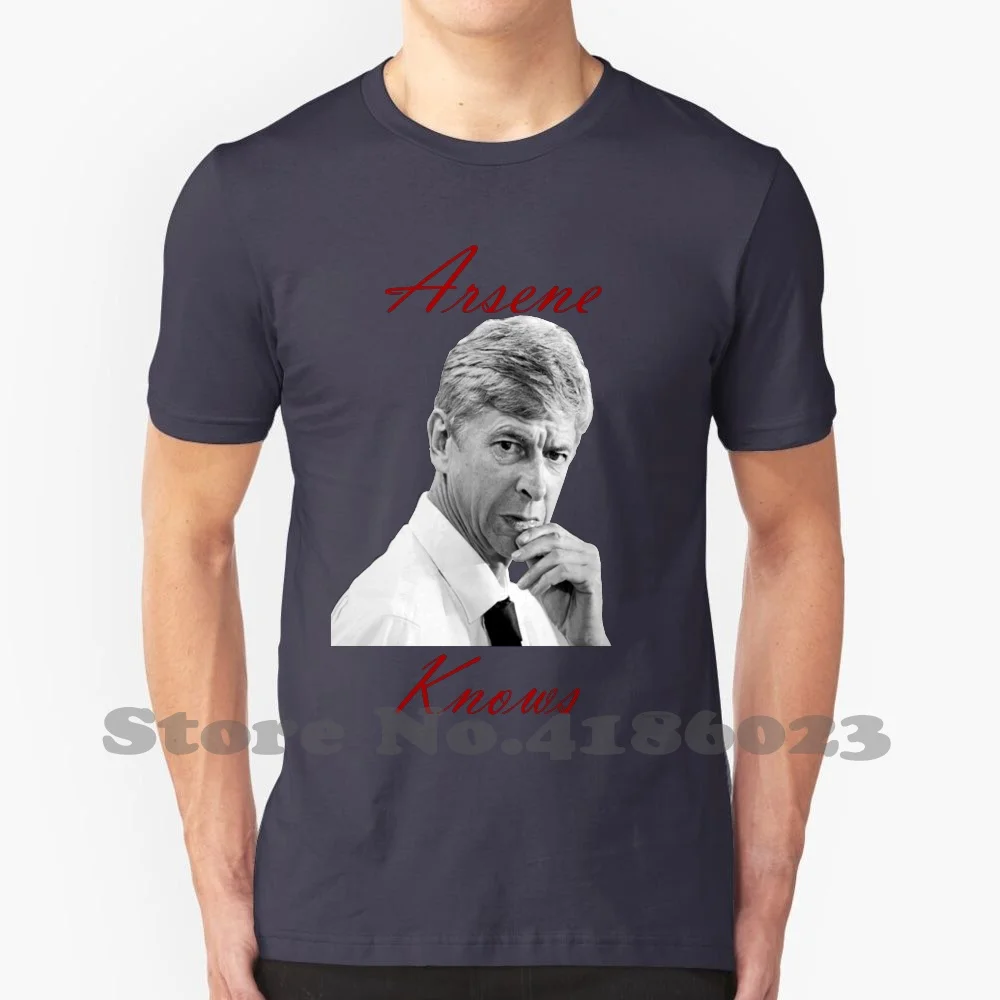 Arsene Knows 100% Cotton T-Shirt Arsene Wenger Football Premier League