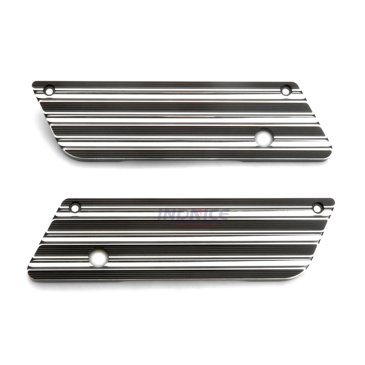 Black Gauge billet Saddlebag Hinge Cover Kit for Harley Electra Glide Standard FLHT FLHX FLHR FLTR 07-13