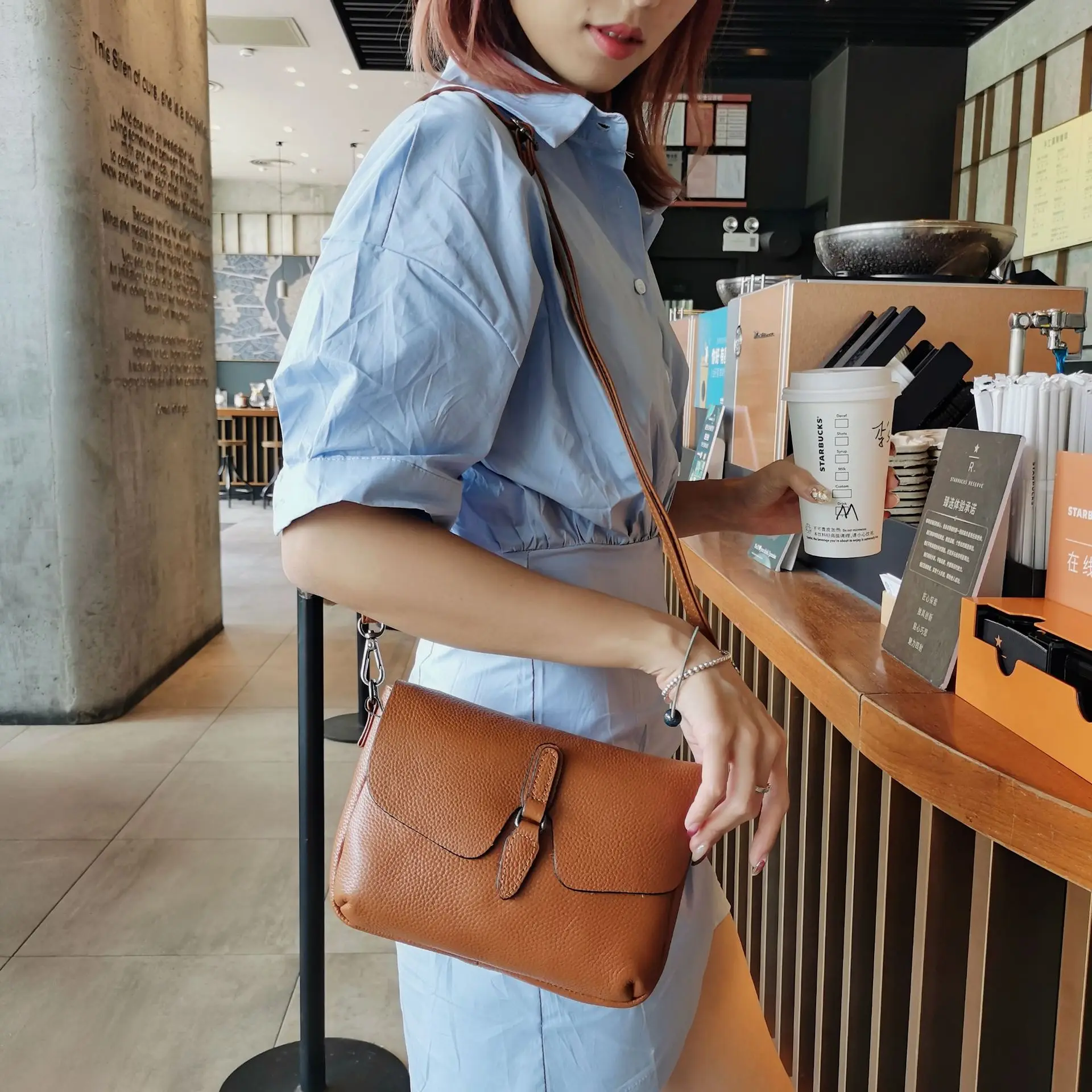 Luxury Genuine Leather Women Shoulder Bag Casual Fashion Daily Casual Crossbody Bags High Quality Small Hobos Handbag for Ladies