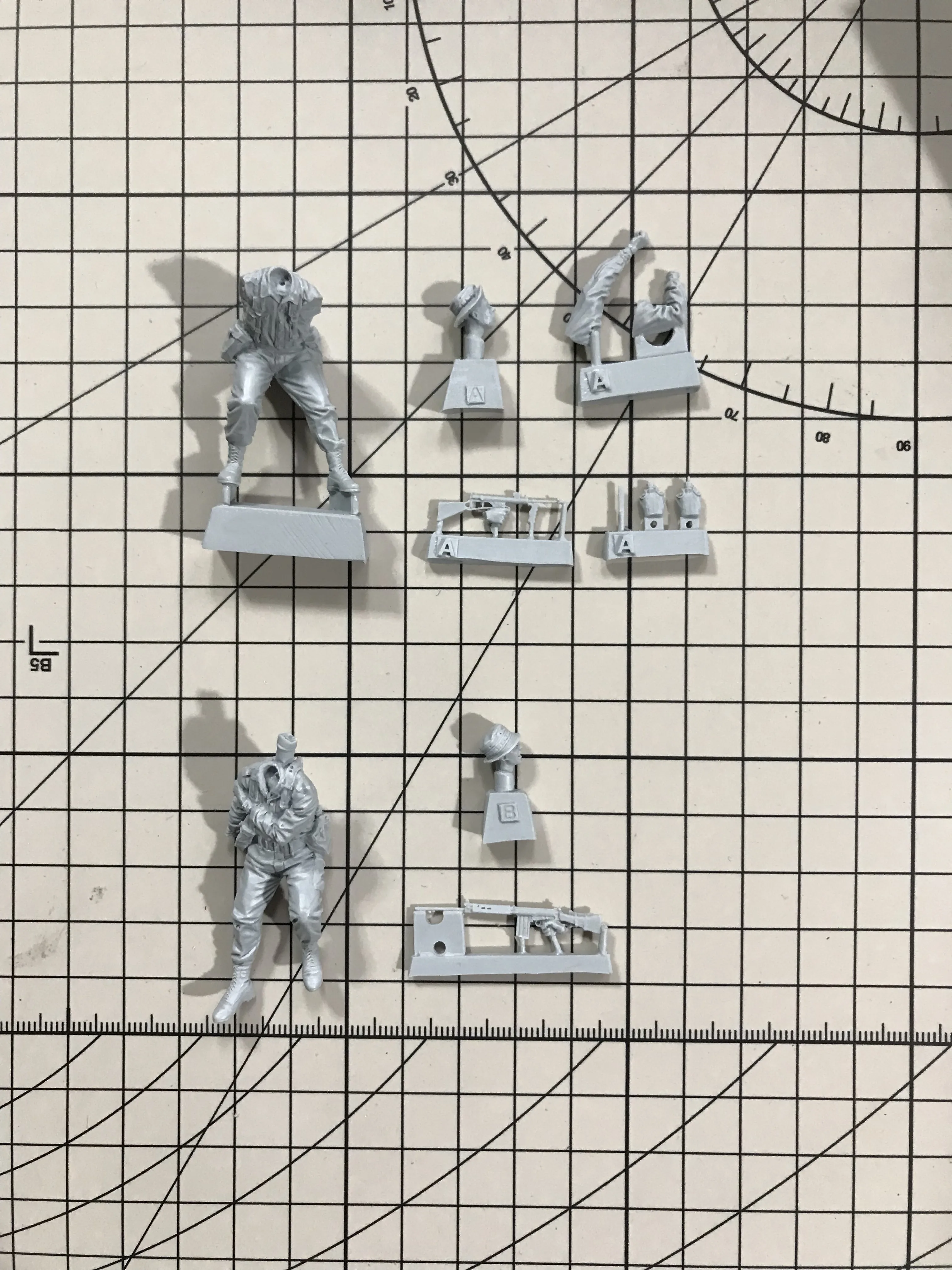 1/35 Resin Model Figure GK ,2 Figure , Unassembled and unpainted kit