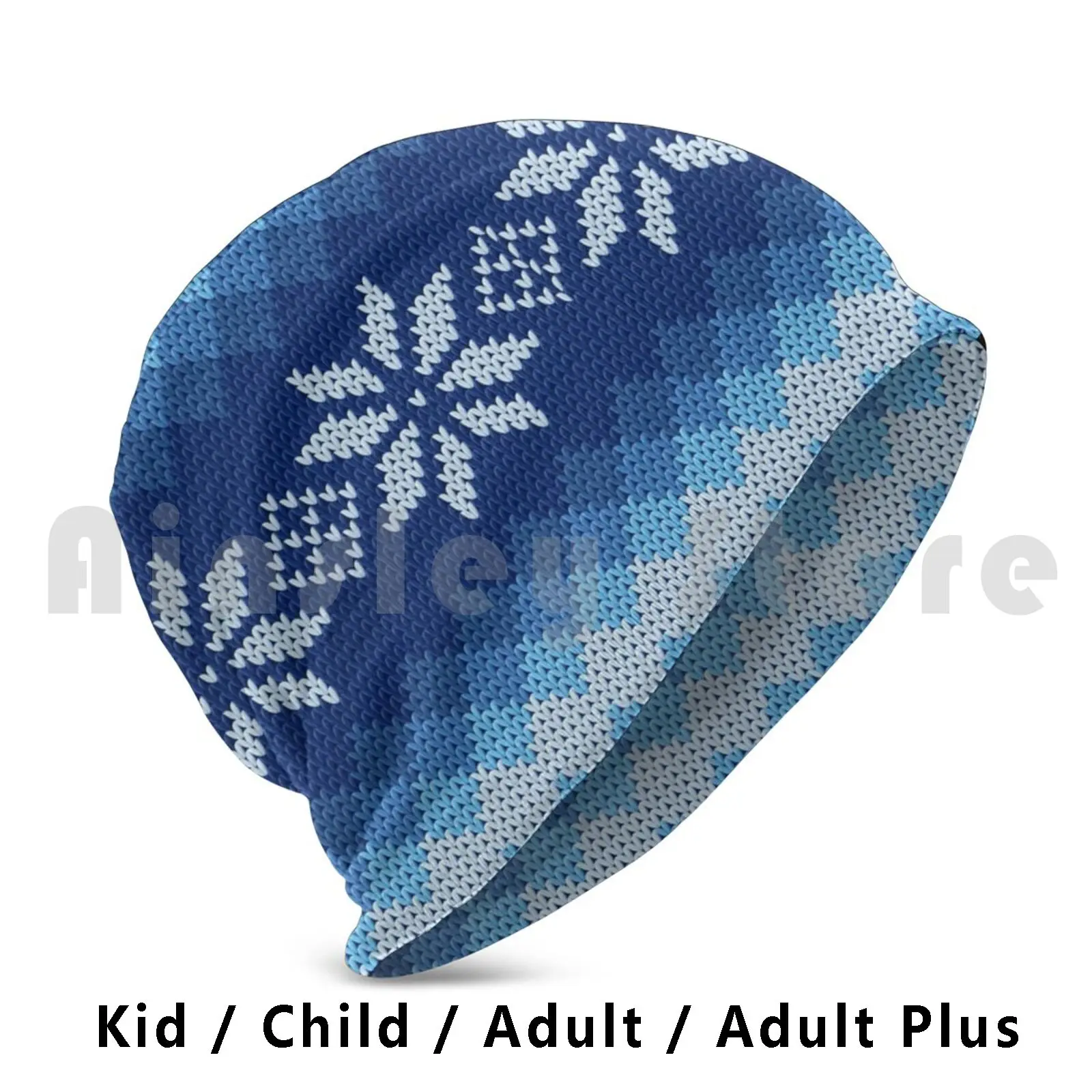 Pattern Norway Sweden Knitted Knitted Blue White Beanies Knit Hat Hip Hop Template Pattern Norwegian Knitted Knit