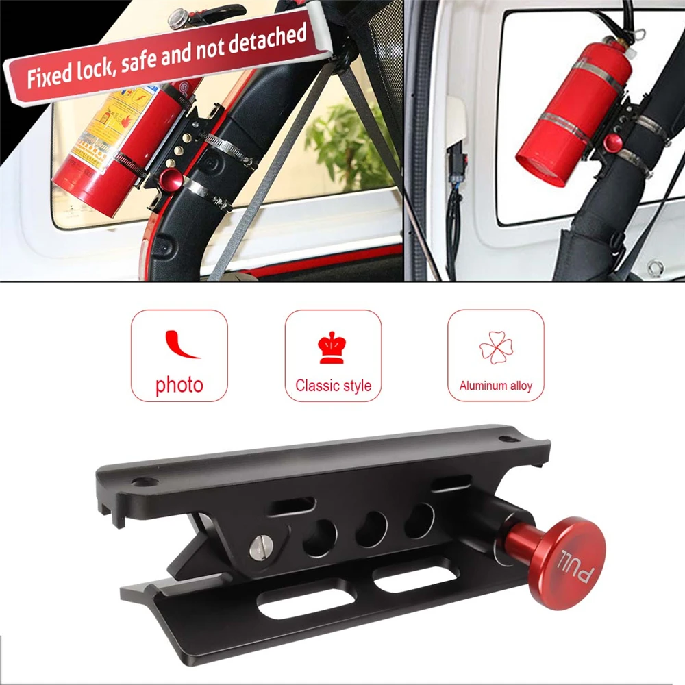 Quick Release Roll Bar Fire Extinguisher Mount Bracket Bottle Holder for Jeep Wrangler JK UTV Polaris RZR Ranger Car Accessories