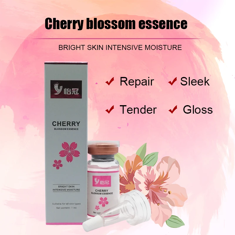11ml Cherry Blossom Essence Moisturizing Hydrating Anti-wrinkle Anti-aging Shrink Pores Reduce Melanin Precipitation Whitening