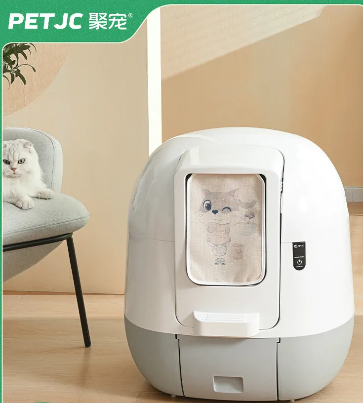 

Intelligent Automatic Cat Litter Box, Fully Enclosed, Deodorizing Cat Toilet, Electric Poop Shoveling Machine