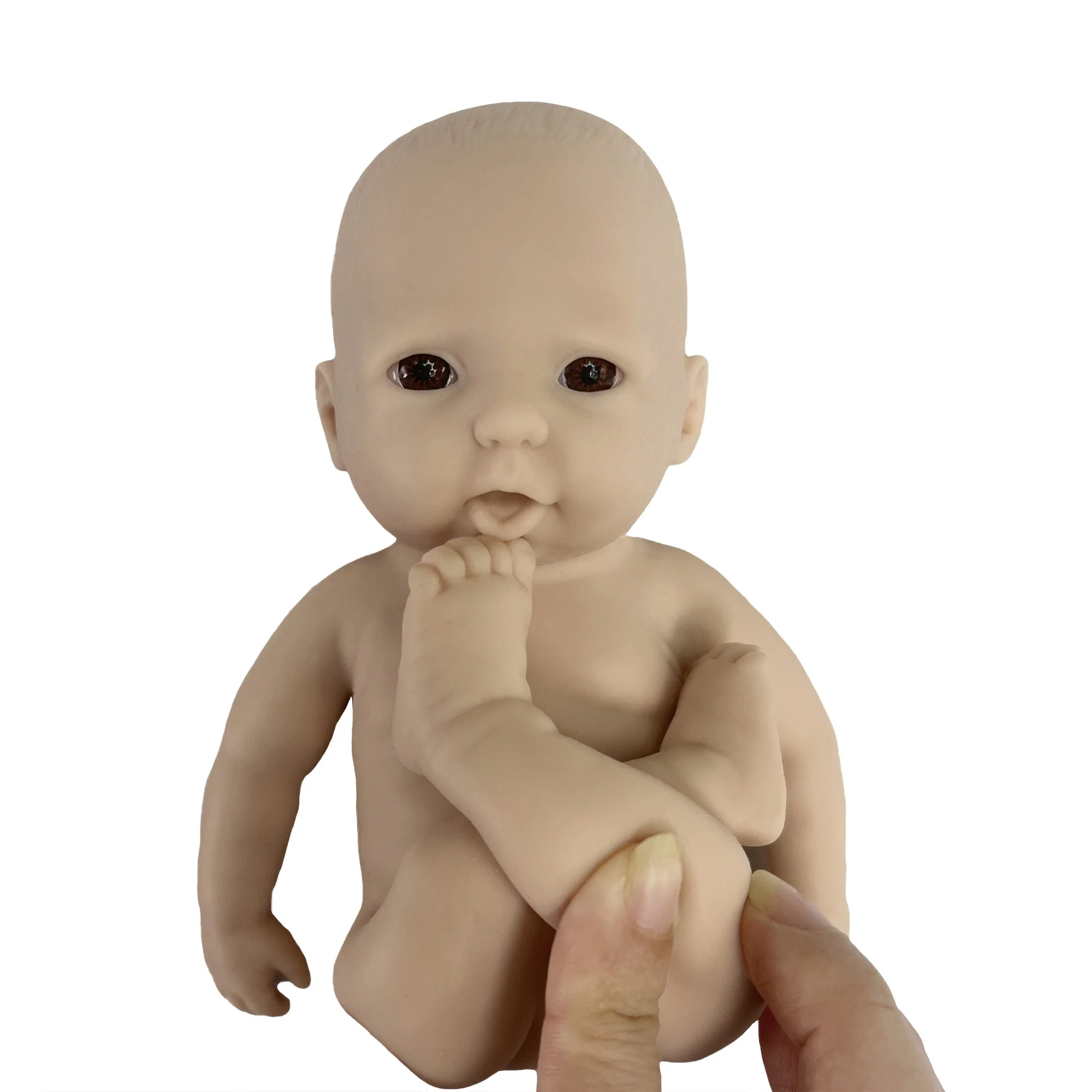 

Super Soft 10 Inch Real Touch Full Solid Silicone Reborn Kit Accessories DIY Blank Fresh Color Unpainted Unfinished Doll Parts