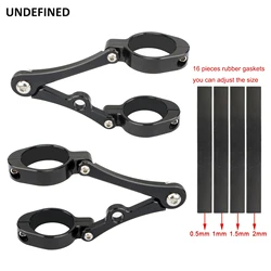 33mm-58mm Universal Headlight Bracket Mount Clamp Fork Tube Light Holder 54mm 49mm 45mm 41mm 37mm Motorcycle Bobber Cafe Racer