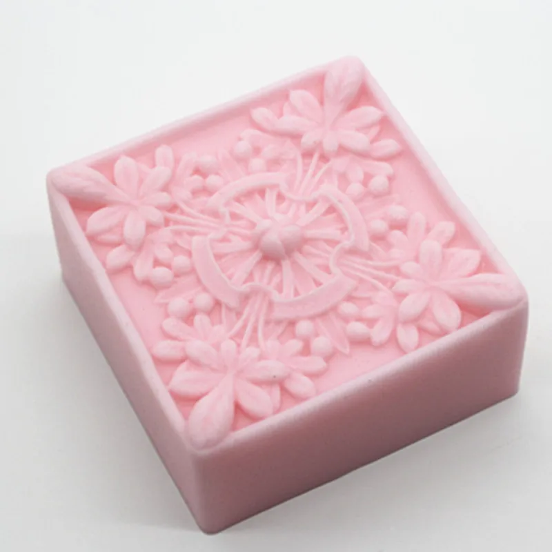 Flower Handmade Soap Mold Classic DIY Natural Soap Making Molds Scented Candle Mold Aromatherapy Gypsum Plaster Molds Cake Decor