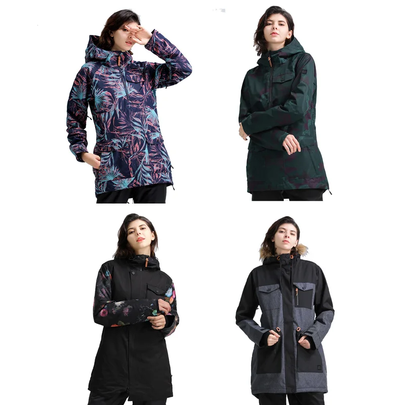 Outdoor Snowboarding Suit for Women, Waterproof Winter Costumes, Ski Jacket or Pant, Girl's Snow Clothing, High Quality, 15K