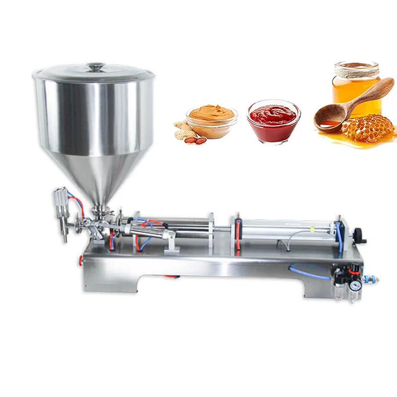 

5-1000ML Liquid Paste Filling Machine Cream Shampoo Pneumatic Piston Filler Honey Paste Filling Packaging Equipment