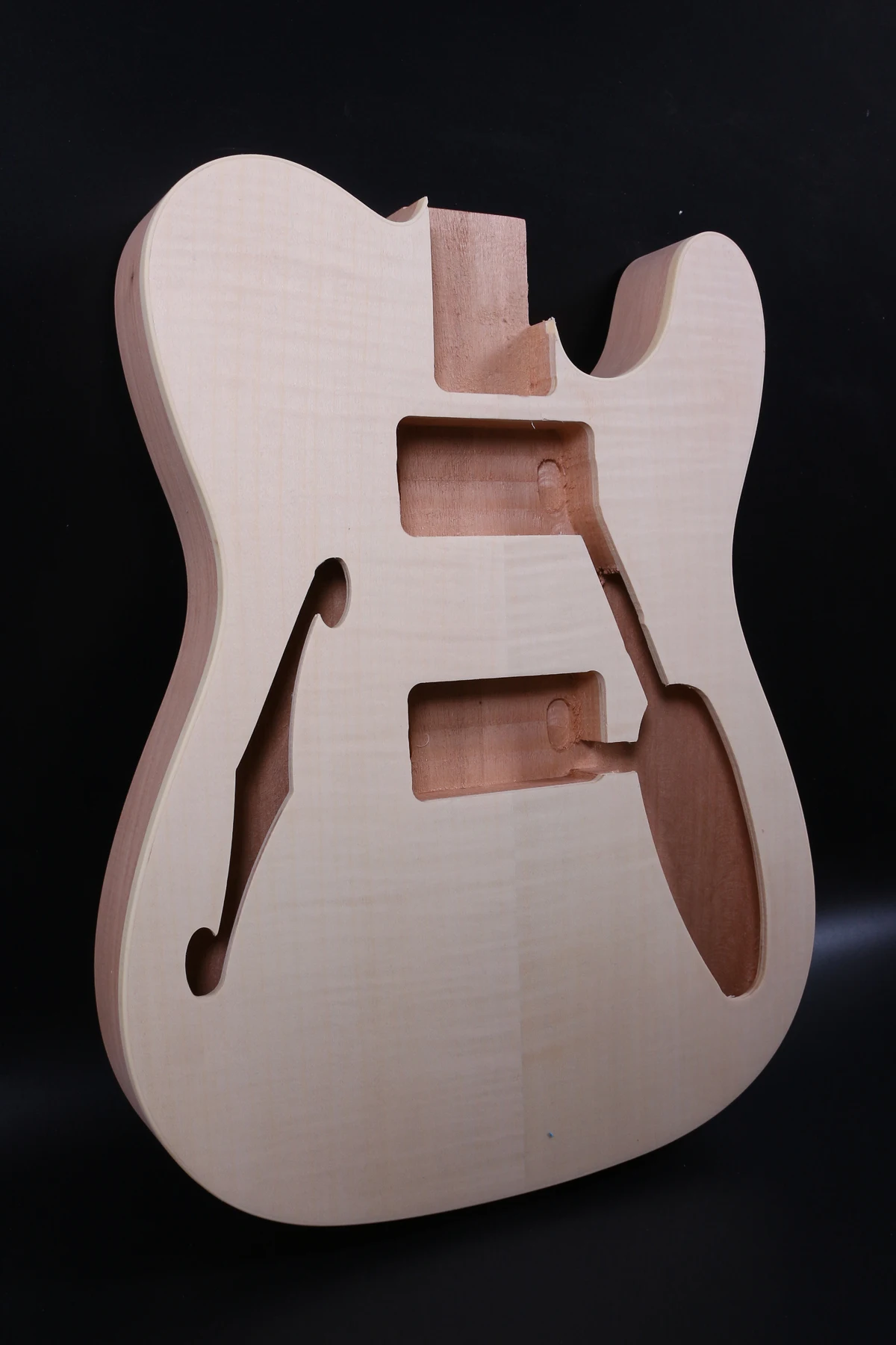 

Fit Diy Unfinished Electric Guitar Body bass wood or also have mahogany made maple top