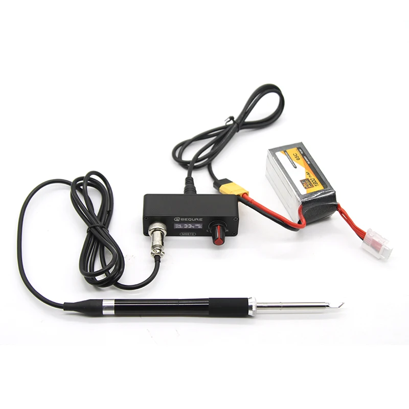 SEQURE-Mini estación de soldadura OLED MSS12, Compatible con T12, admite PD3.0/3S-6S/12V-25V, fuente de alimentación