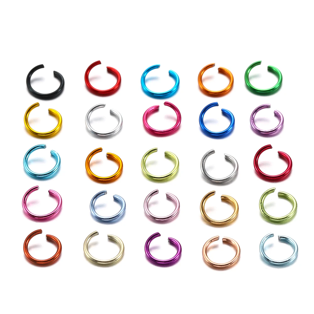 300pcs/bag 6 8 10 mm Colorful Open Jump Rings Split Jump Ring Connector For Diy Jewelry Making Findings Accessories Supplies