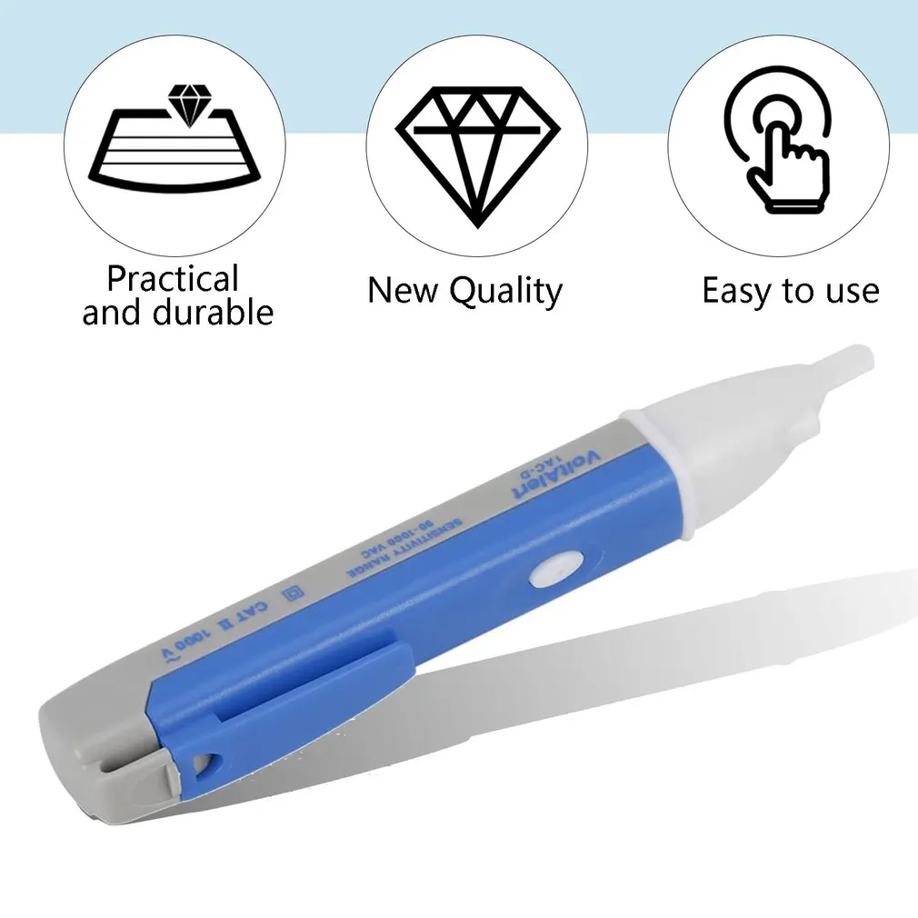 Digital Electrical Socket Wall AC Power Outlet Voltage Detector Sensor Tester Pen 90-1000V Measure Voltage Instruments