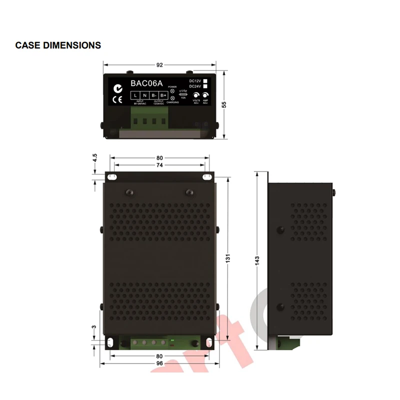 Fast Delivery BAC06A  SmartGen Original !!! Generator Switching Battery Charger DC 12v/24v Intelligent Floating Charger