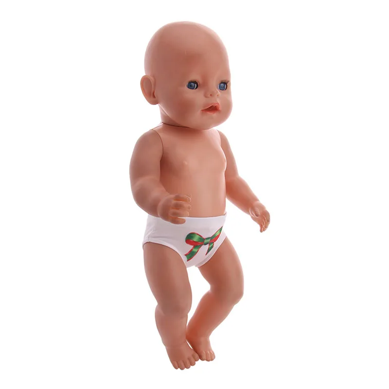 Doll  Clothes Cute Panties for 18 Inch Americian&43cm  Born  Boy Baby Doll Daily Underwear Various