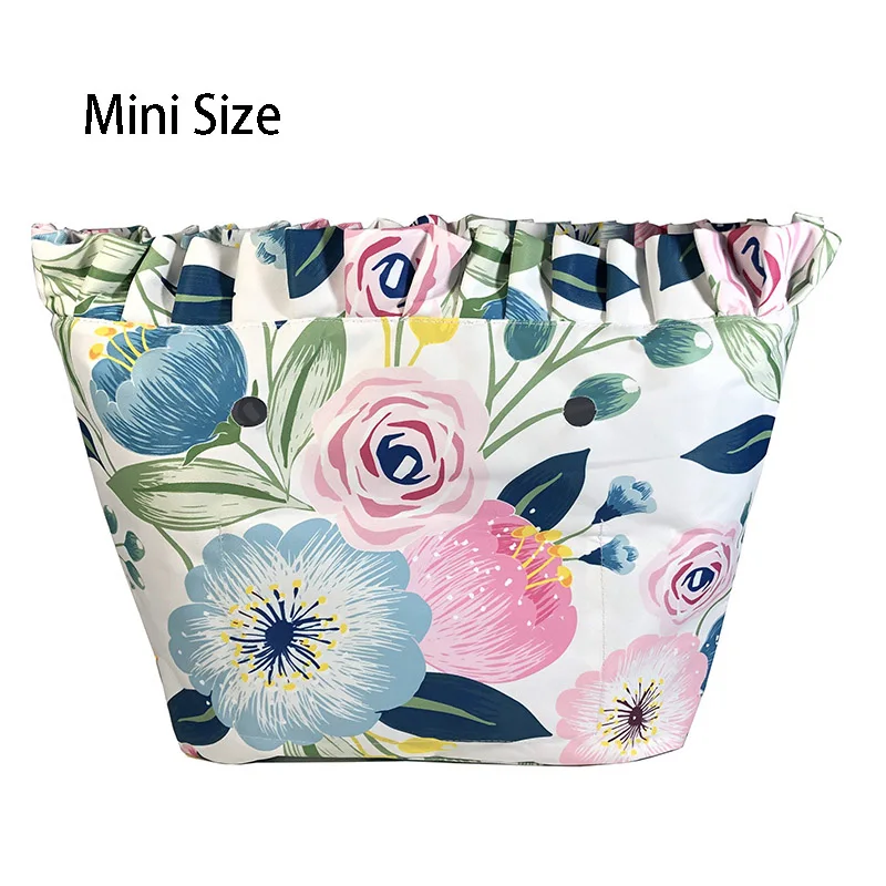 New Floral Border Waterproof Inner Lining Insert Inner Pocket For Classic Mini inserts interior for o bag accessories handbags