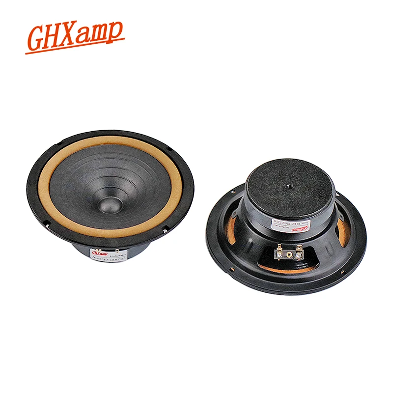 1PCS HiFi 6.5 Polegada 166mm Full Range Speaker Treble Mid Bass 4Ohm 12W Para Amplificadores De Tubo Do Carro Bookself Vocal Instrumentos Musicais