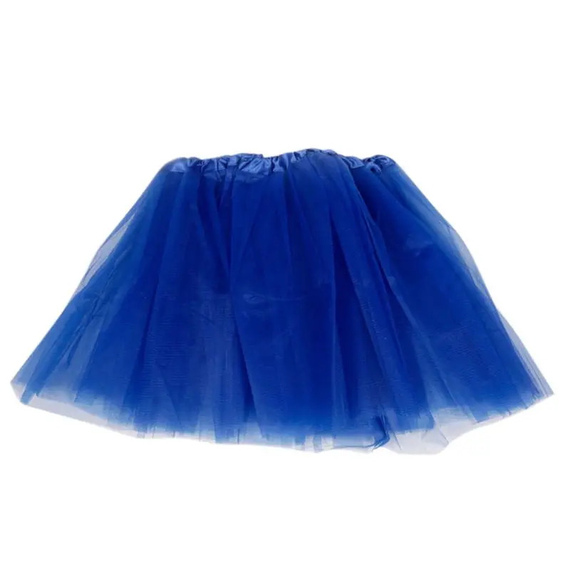 Jupe Tutu classique à trois couches pour enfants, Mini robe plissée de couleur unie, jupon de fête élastique, nouvelle collection 10