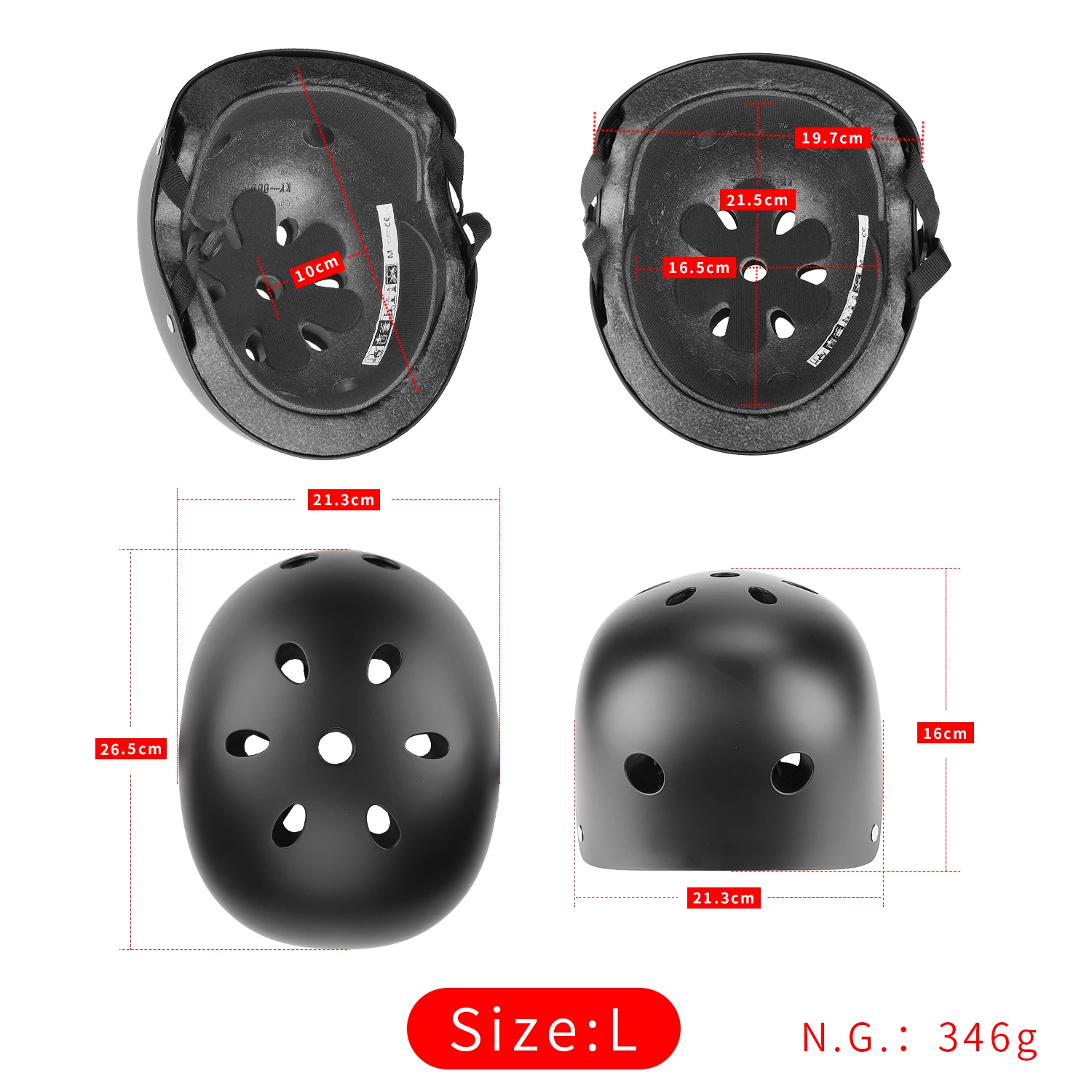 Size L/M/S Protective Helmet Cycling Roller Skating Outdoor Sports Electric Scooter Bike Riding Motorcycle Head Guard Helmet