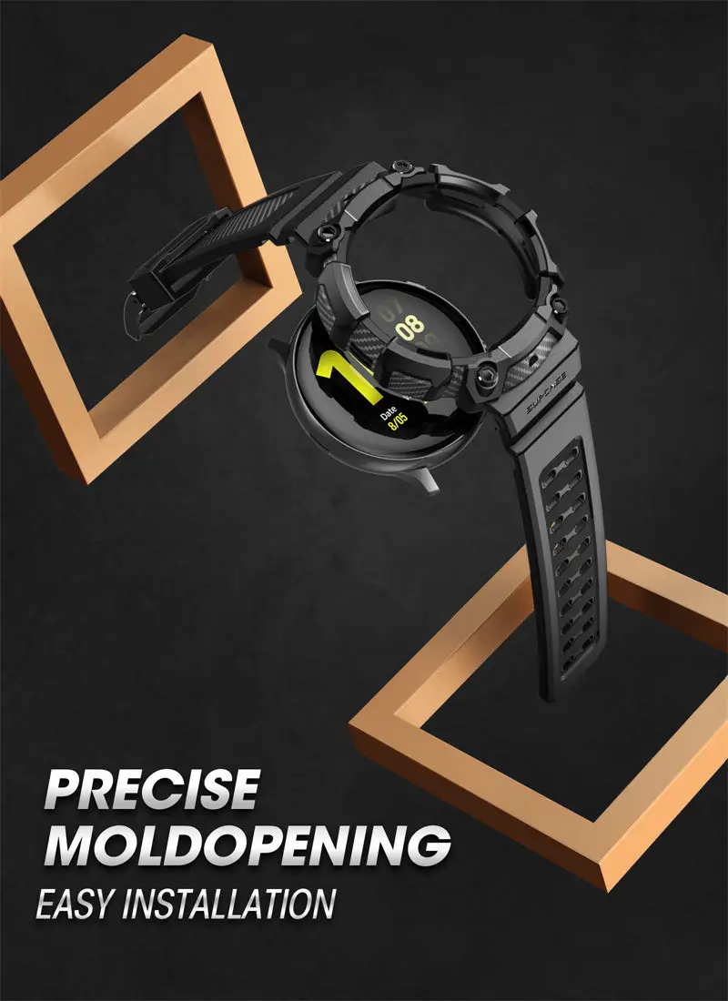 Uhrengehäuse für Galaxy Watch 6/5/4 [44mm] supcase ub pro robuste Schutzhülle mit Armband armbändern – Detail 7
