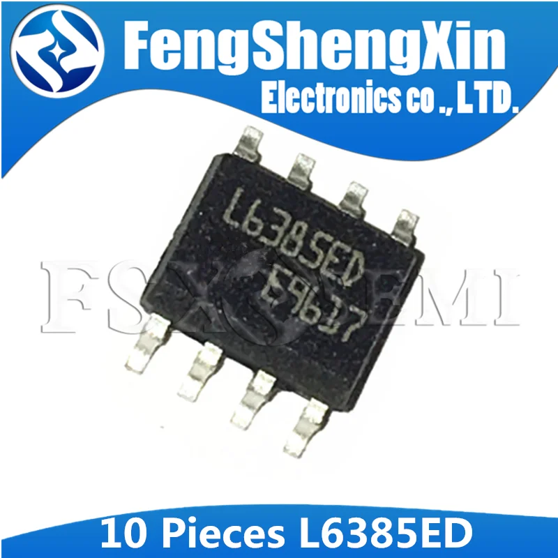 10pcs L6385D L6385ED L6385 SOP-8  High-voltage high and low side driver IC