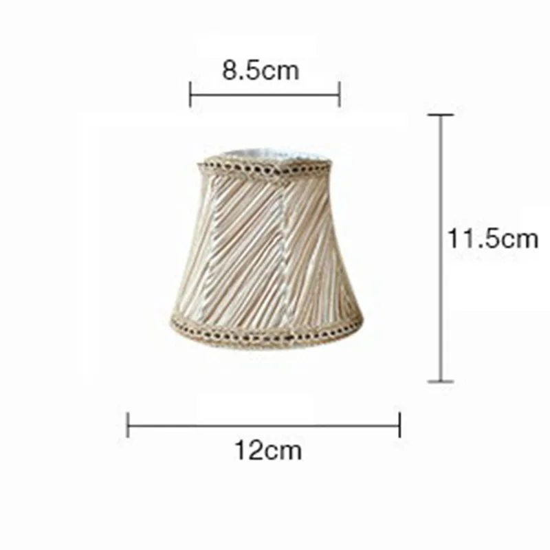 Mini Lamp Shade Pleated Lace Lampshade Fabric Lamp DIY Home Decoration, Clip on