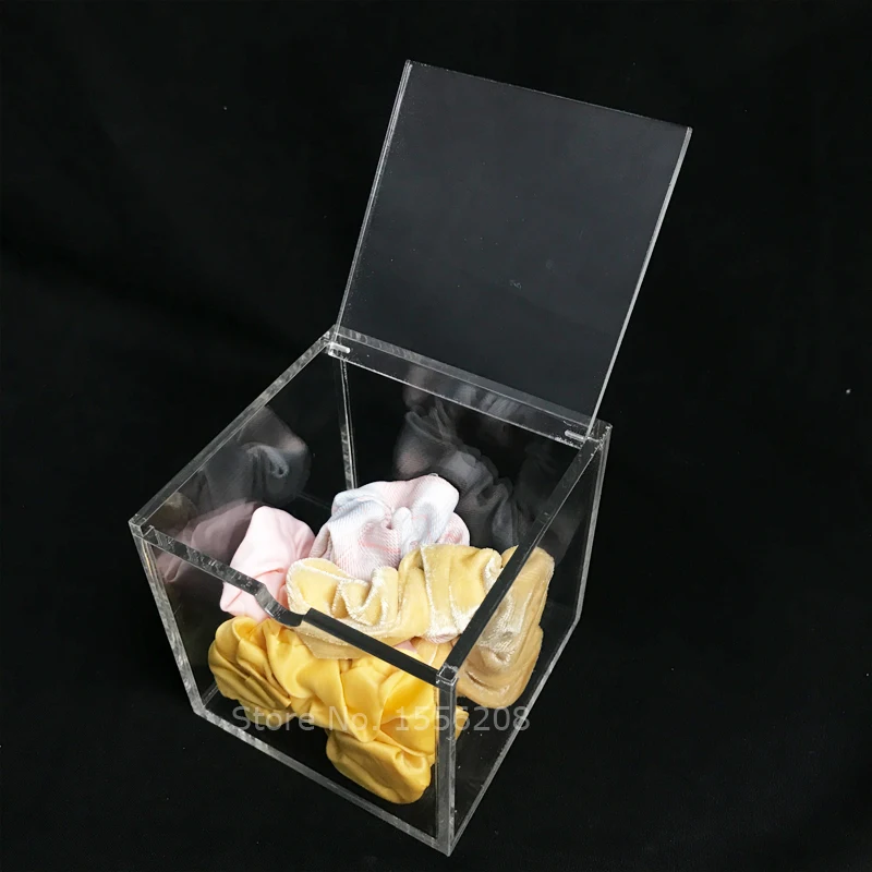 1pcs Gift Box Girls Scrunchie Hair Accessories Storage Box Candy Favor Box For Christmas New Year Wedding Party Decoration