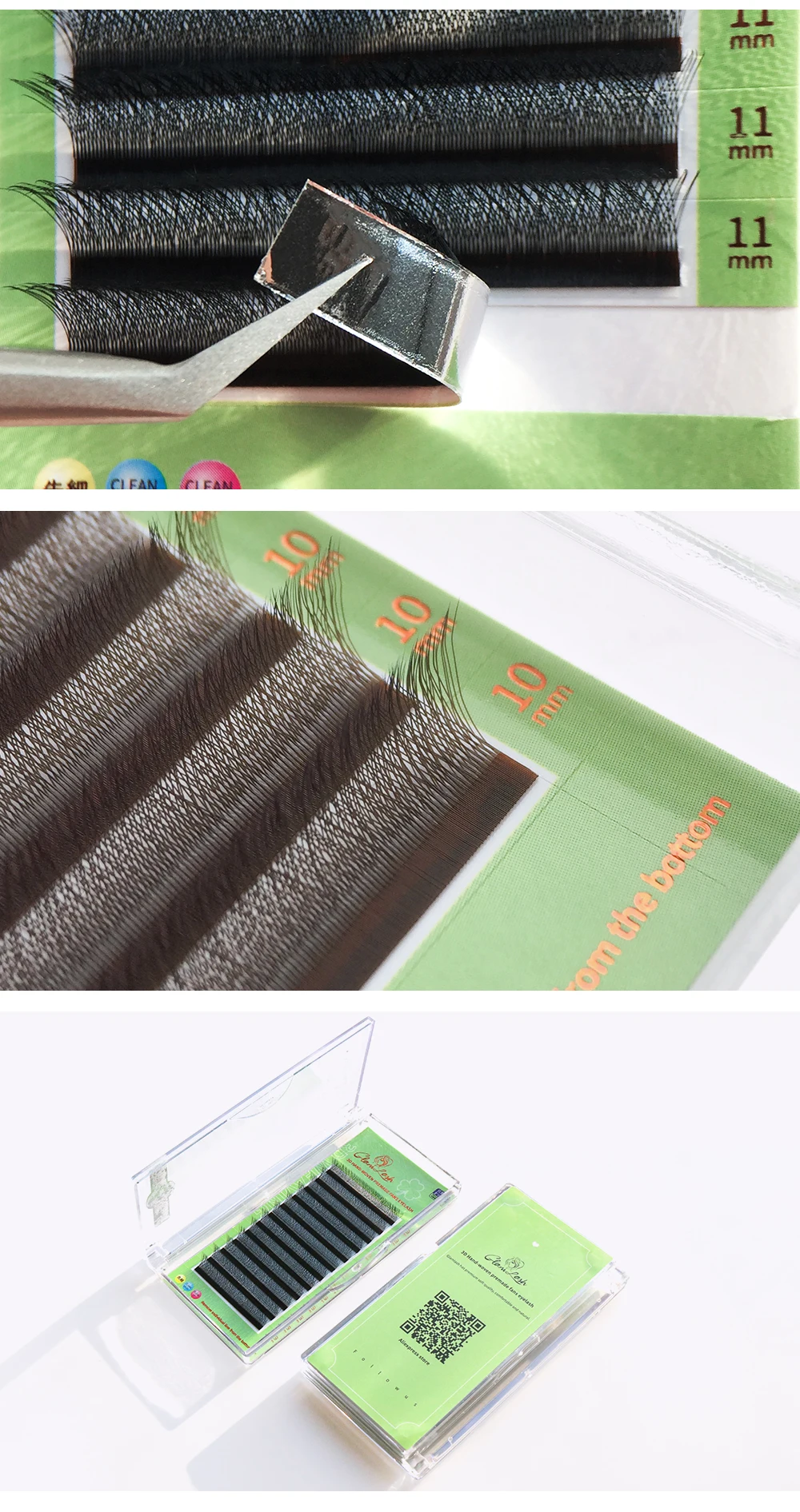 GLAMLASH L/LU/M W-Form Wimpernverlängerung 3D Vorgefertigte Volumen-Fächerwimpern W-Stil YY-Wimpern Faux Nerz-Volumenwimpern Natürliche Wimpern – Detail 8